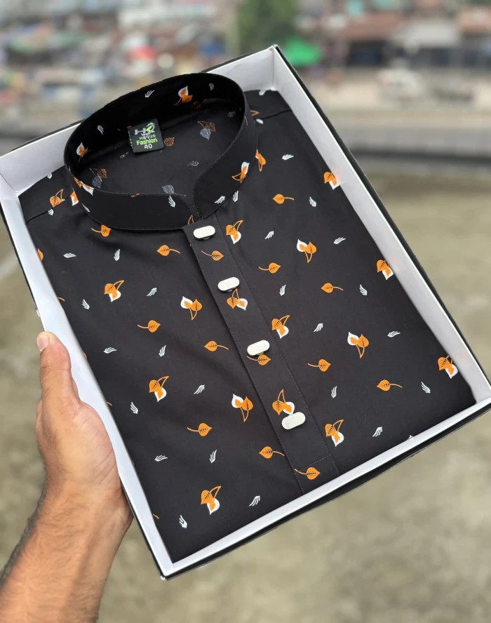 Panpata cotton print Black