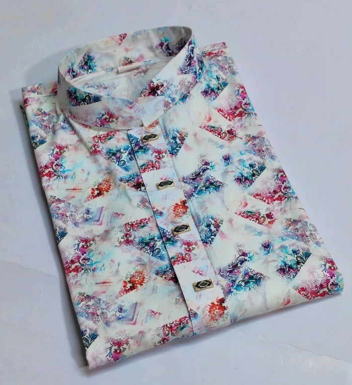 Cotton Punjabi Sky blue